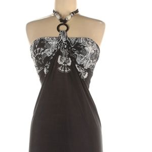 ▪️◻️Black & White West Loop Dress◻️▪️